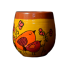 Juice/ Water Tumbler Round- Yellow Orange Birdie