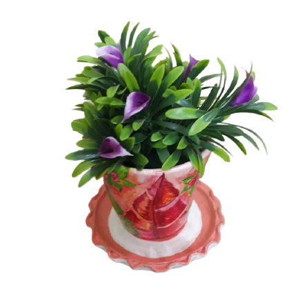 WhatsApp_Image_2021-08-19_at_10.35.57_AM-removebg-preview Orange Earthen Plant Pot with Red and Green Leaf Designs- Image with plants